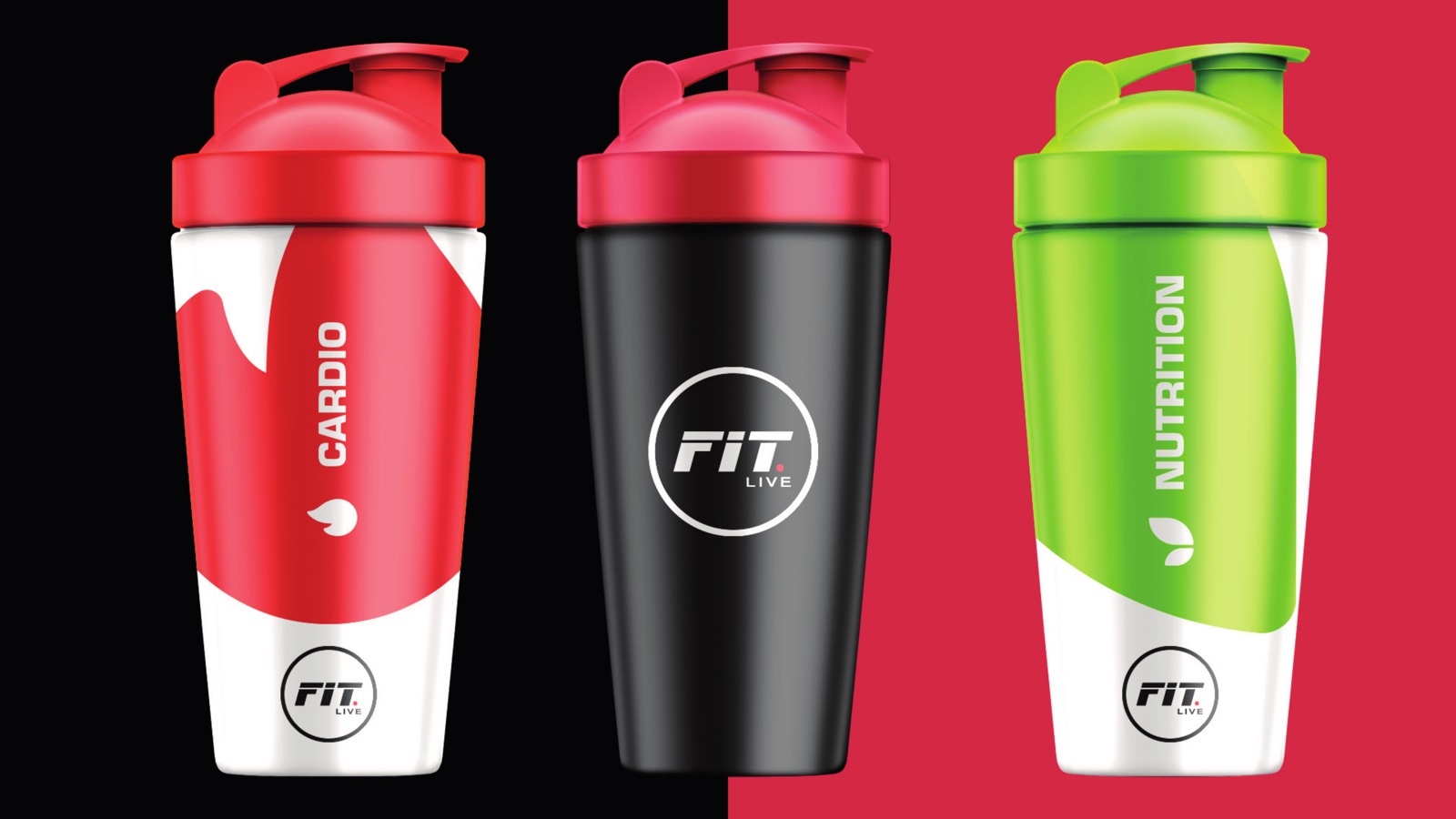 FIT.LIVE: Shaker range, colour-coded by discipline