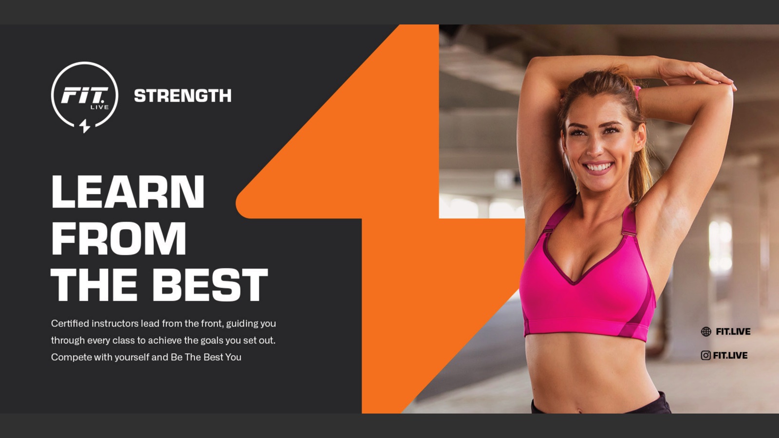 FIT.LIVE Strength key visual, Learn From The Best