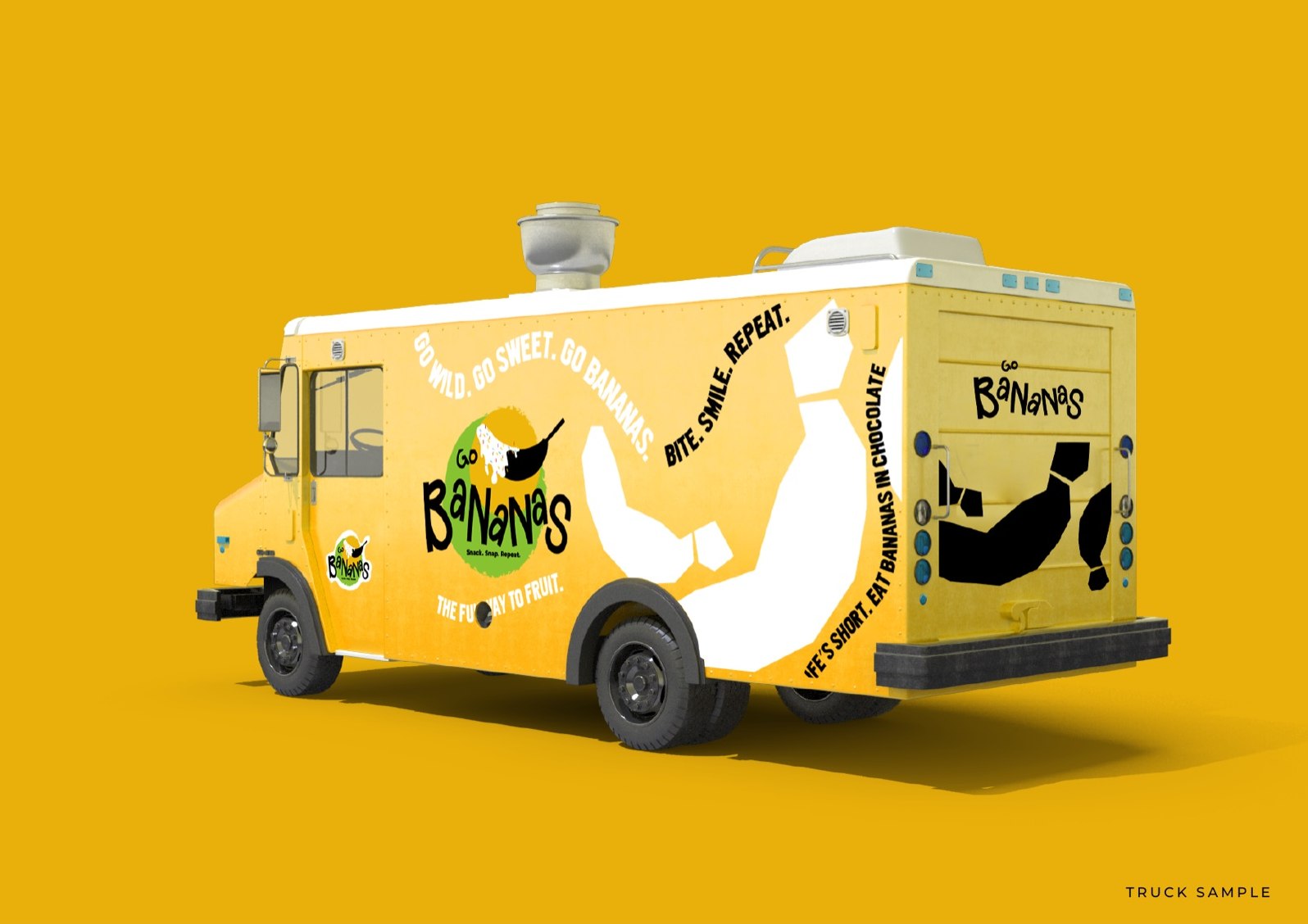 Go Bananas branded food truck