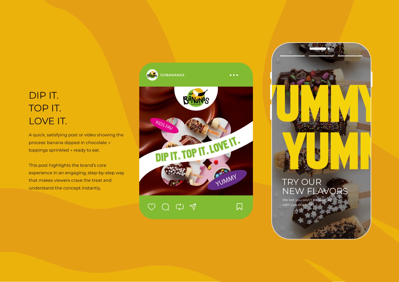 Go Bananas social media post templates