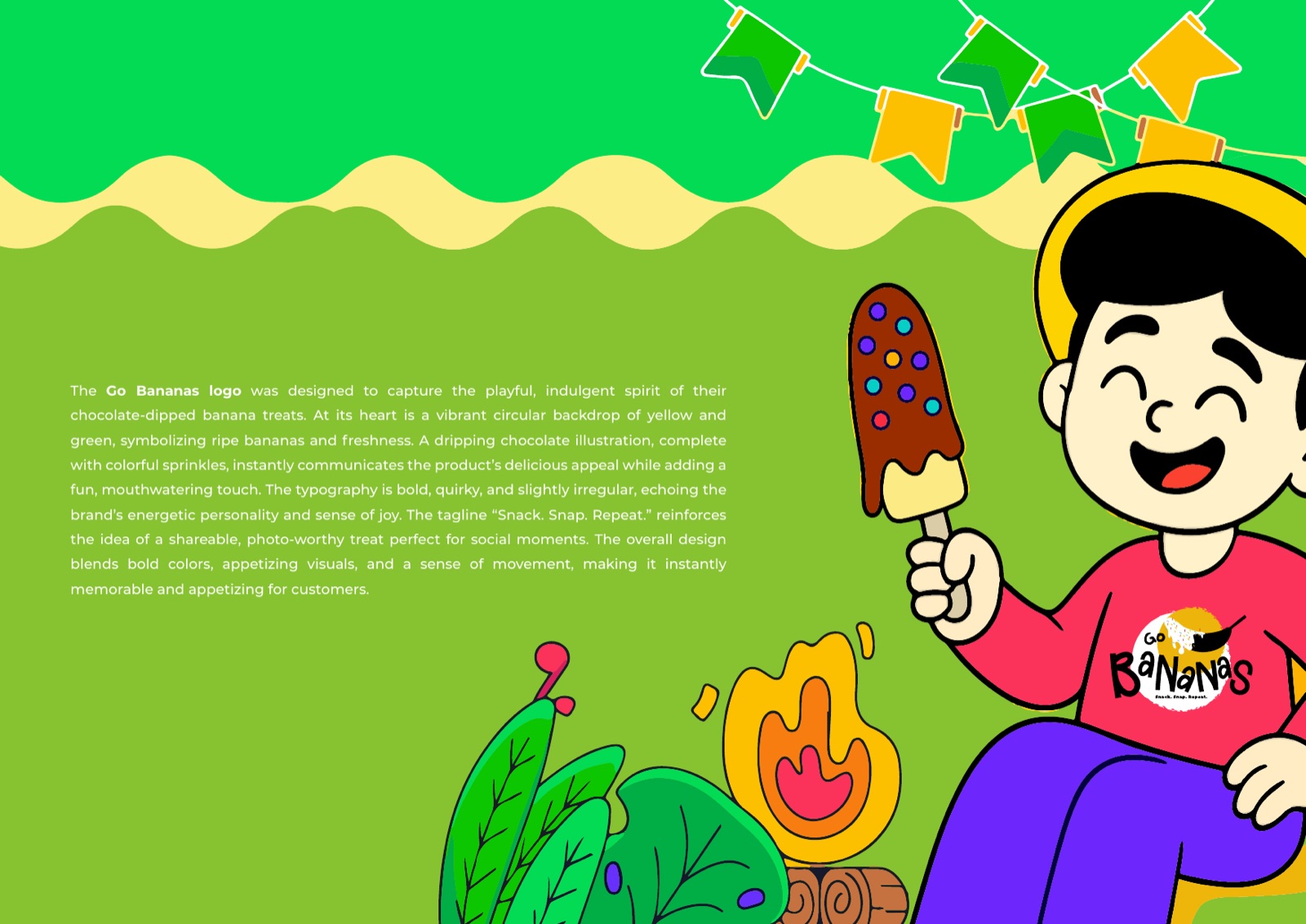 Go Bananas illustrated brand world