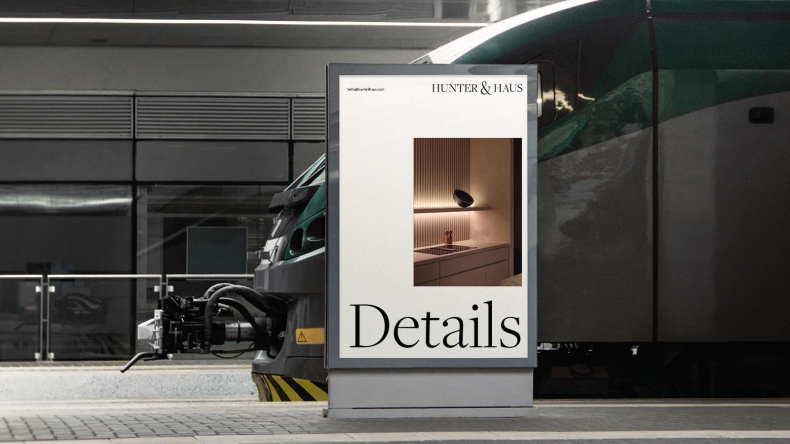 Hunter & Haus Standee and signage