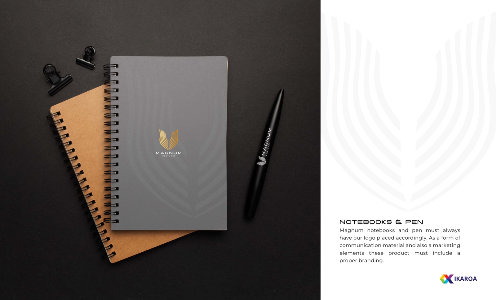 Magnum Ventures Notebook and pen