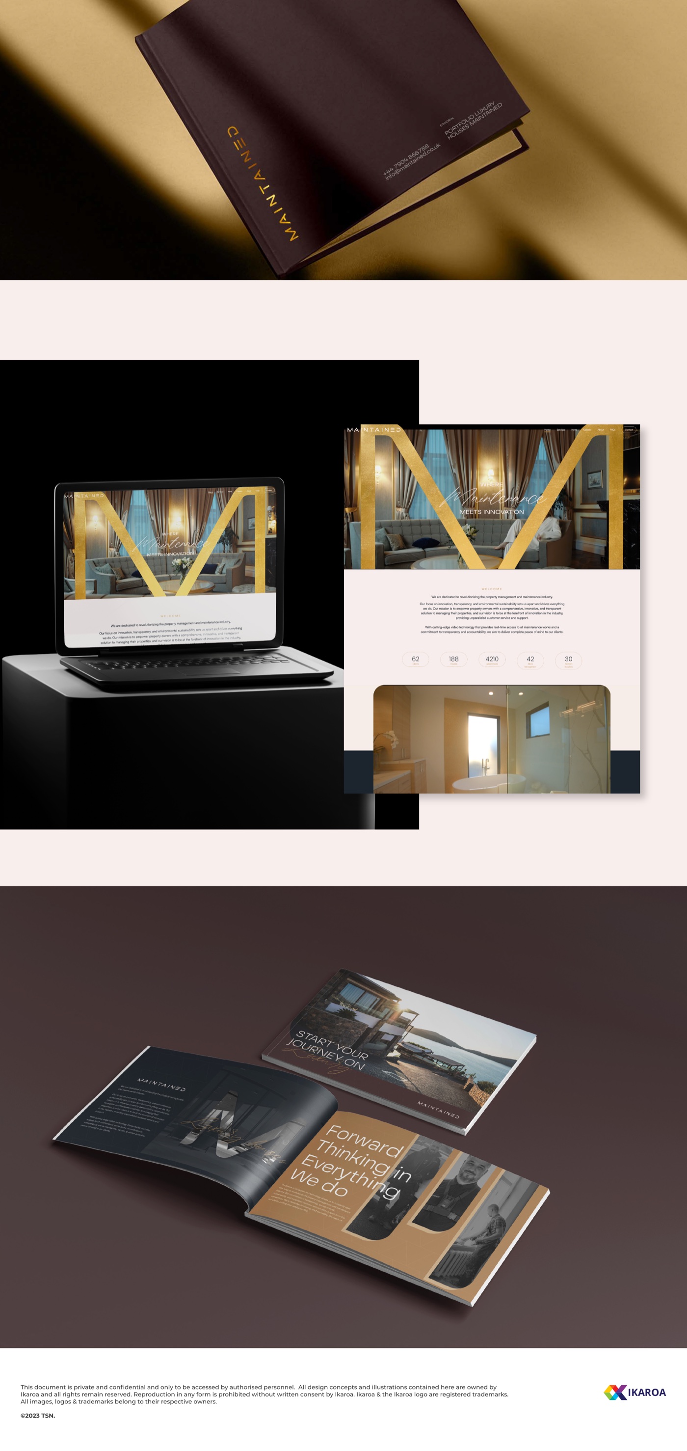 Maintained luxury houses brochure and website