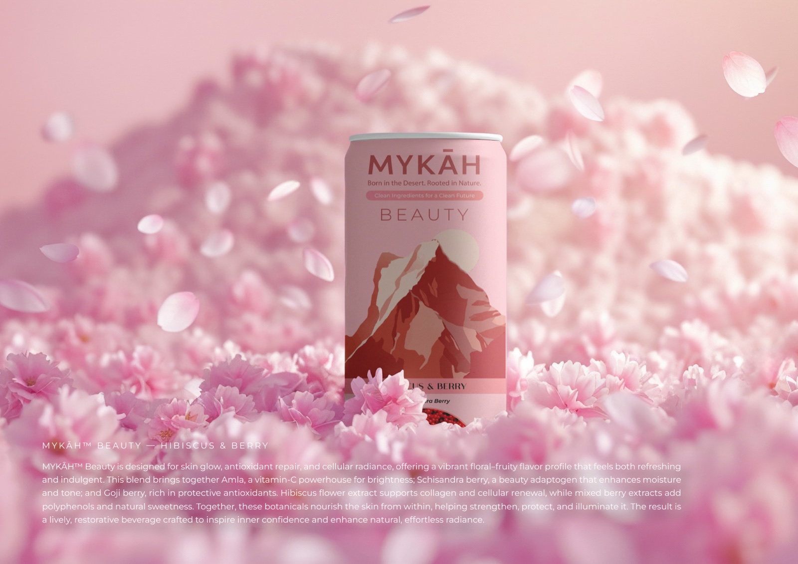 MYKAH can on soft pastel blossom