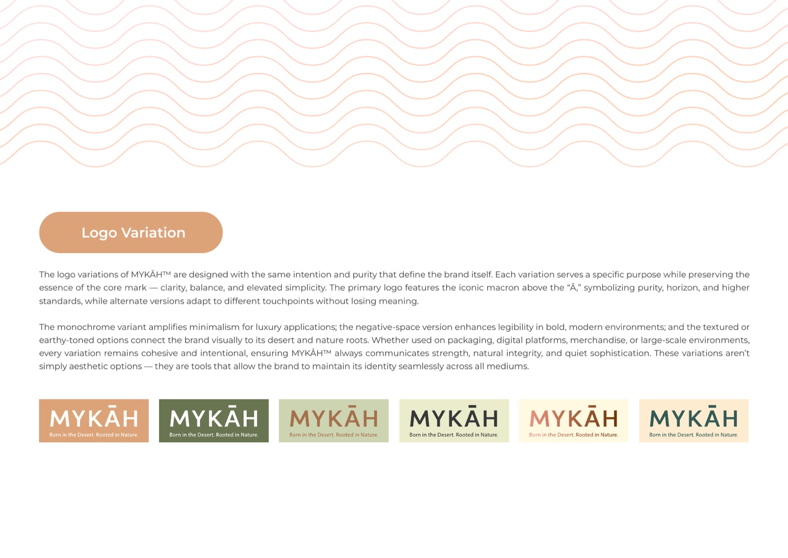 MYKAH logo and Tafel Sans Pro