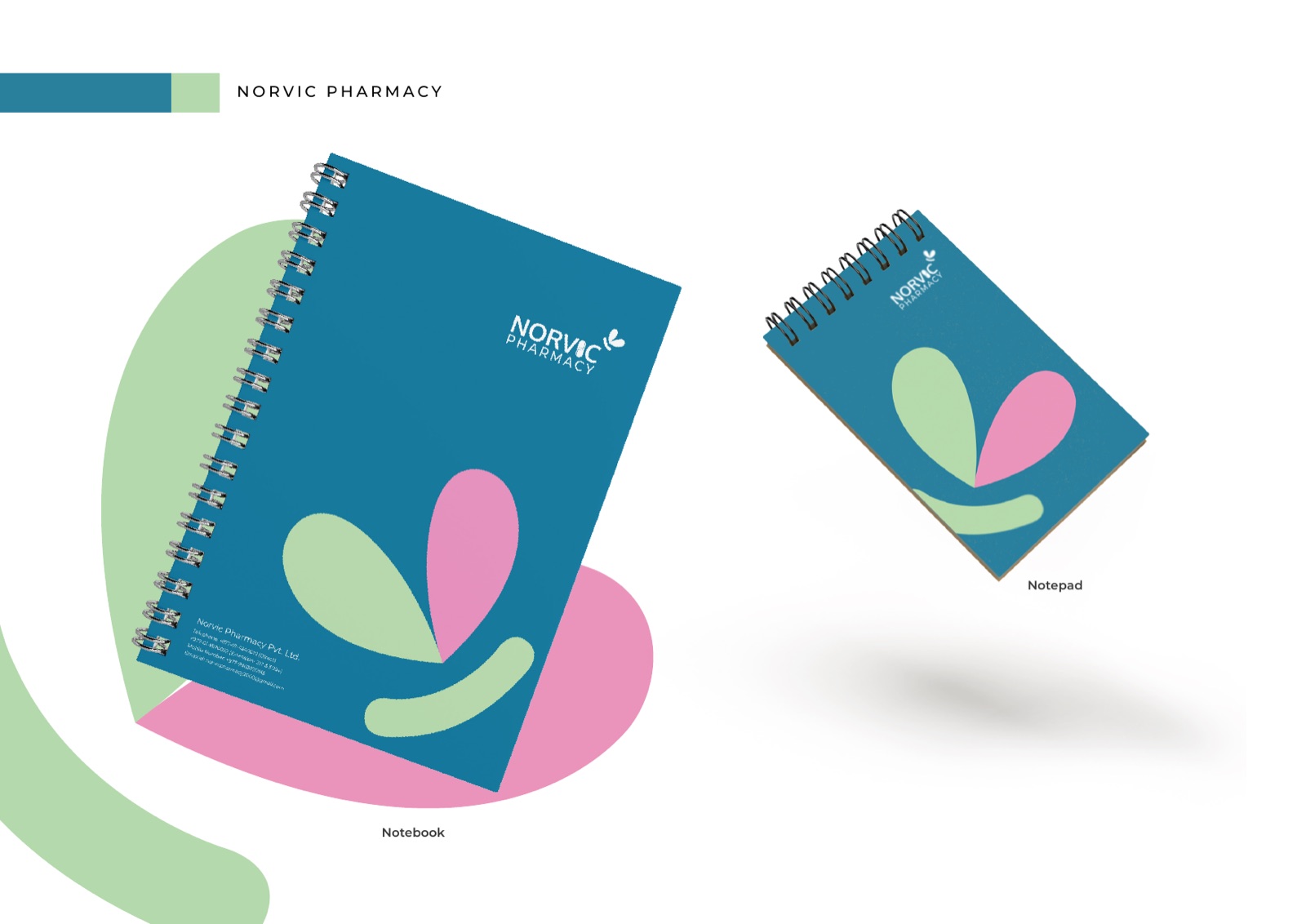 Norvic Pharmacy notebook and notepad