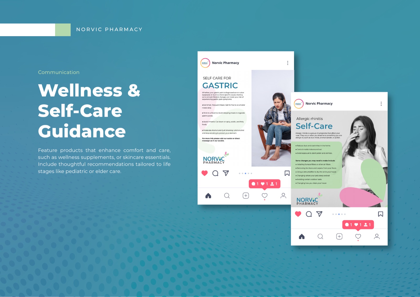 Norvic Pharmacy social media wellness templates