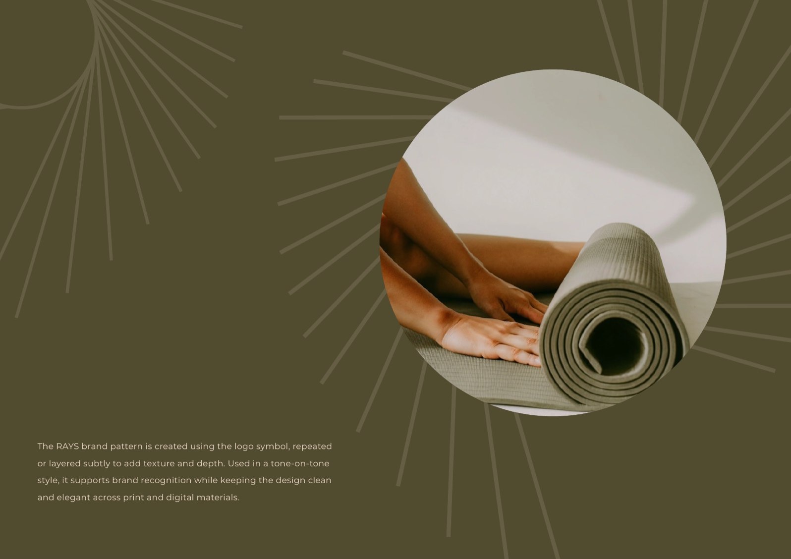RAYS tone-on-tone brand pattern
