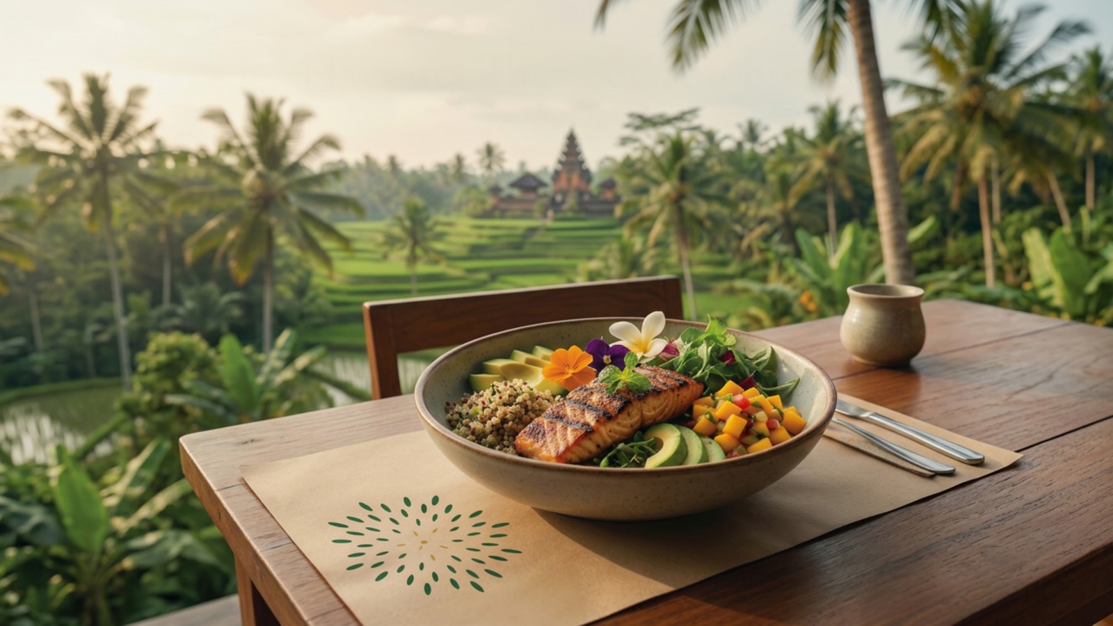 Spirit Hills villa render set among Balinese rice terraces