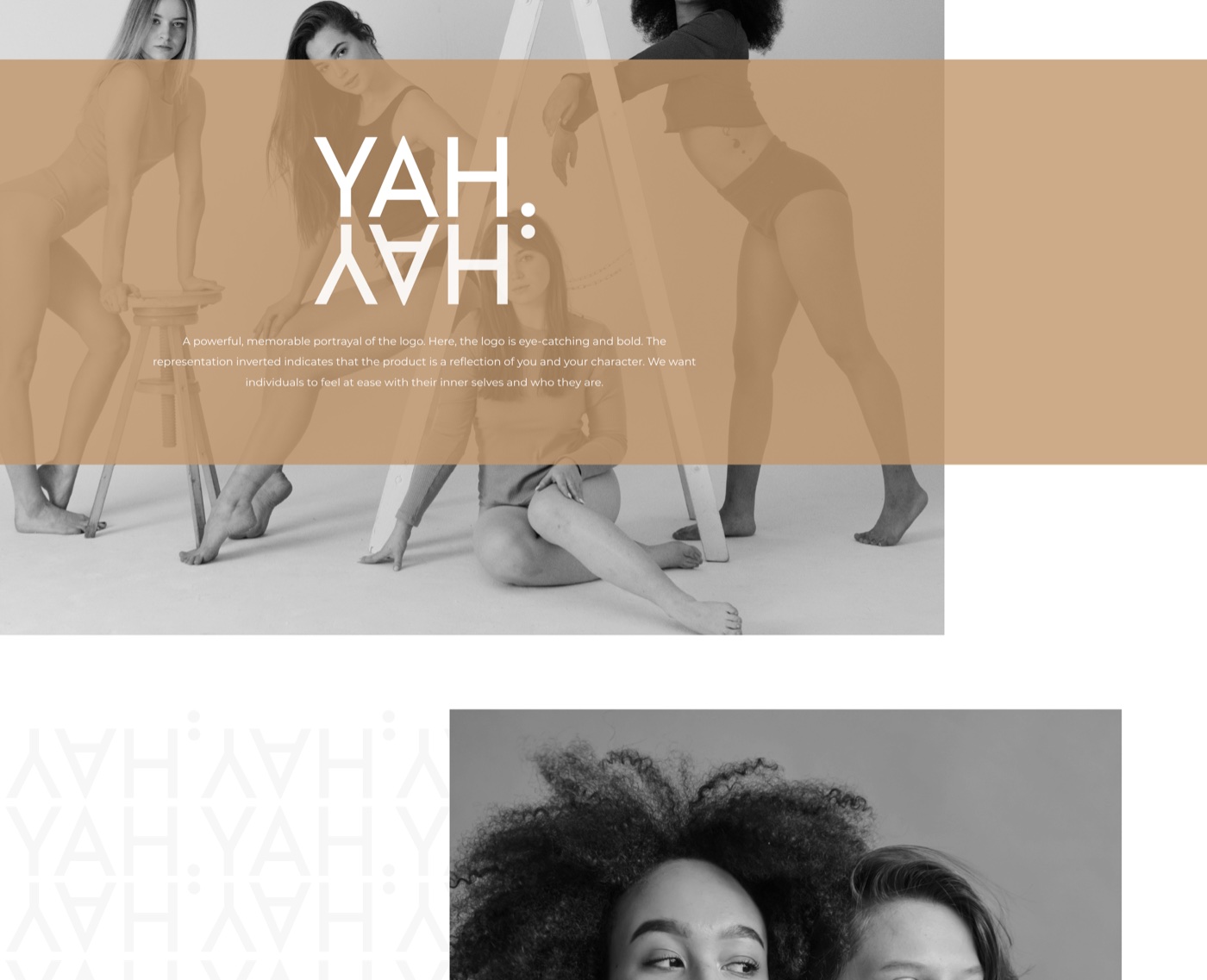 YAHYAH monogram in context with campaign imagery